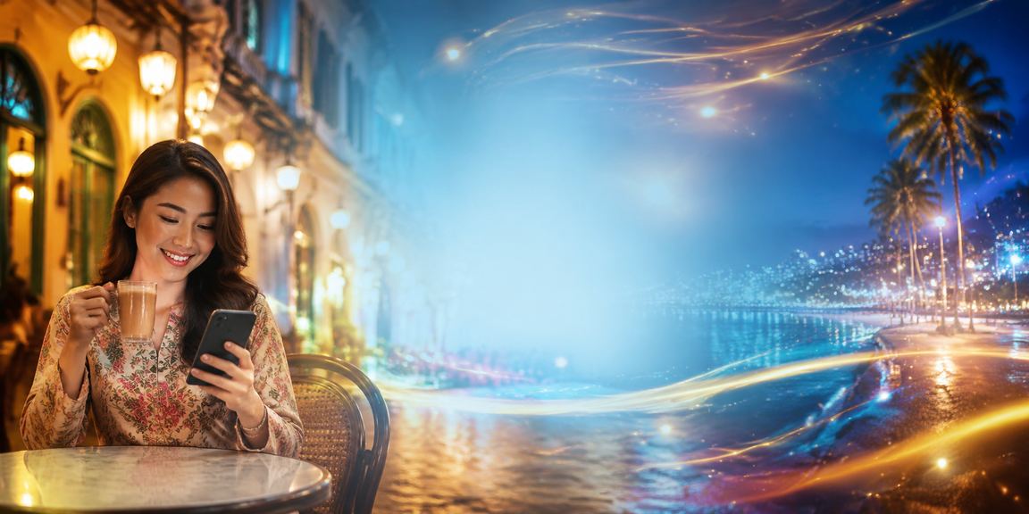 Kasino mudah alih gaya Malaysia di Ipoh pada skrin telefon pintar